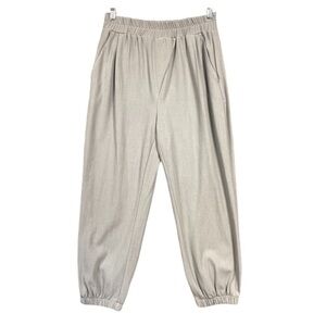 NEW Zara Jogger Pant Womens Size Large Elastic Waist Pull On Criss Cross